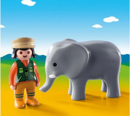 Playmobil 9381 Ošetřovatel slonů č.2