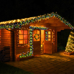 Vánoční LED osvětlení 20 m s dálkovým ovládáním | teplá bílá 200 LED č.3