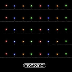 Vánoční LED osvětlení 60 m s dálkovým ovládáním | barevné 600 LED č.3