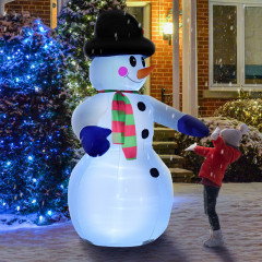 Nafukovací sněhulák XXL s LED osvětlením 240 cm | 20 LED č.1