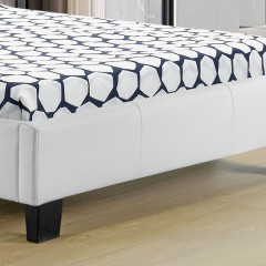 Čalouněná postel Verona s LED osvětlením 90 x 200 cm | bílá č.3