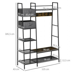 Stojan na kabáty v industriálním designu č.3