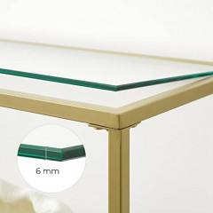 Konzolový stolek 130 x 30 x 73,3 cm | zlatý č.3