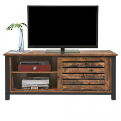 Rustikální TV stolek 110 x 40 x 45 cm | černo-hnědý