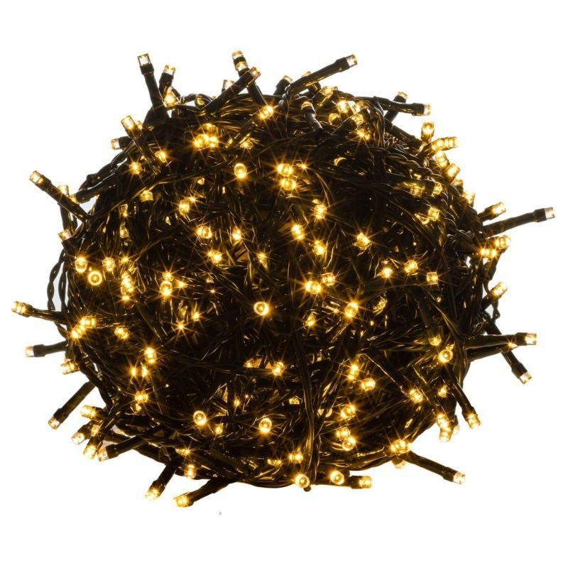 Levně Vánoční LED osvětlení 5 m | teplá bílá 50 LED | zelený kabel