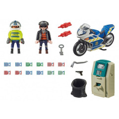 Playmobil 70572 Policejní motorka: Pronásledování lupiče č.2