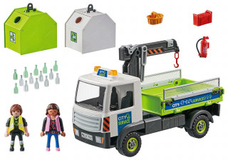 Playmobil 71431 Vůz na přepravu skla s kontejnerem č.2