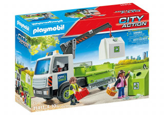 Playmobil 71431 Vůz na přepravu skla s kontejnerem č.1