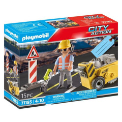 Playmobil 71185 Stavební dělník s frézou č.1