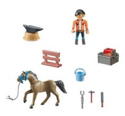 Playmobil Horses of Waterfall 71357 Kovář Ben a kůň Achilles č.2