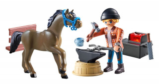 Playmobil Horses of Waterfall 71357 Kovář Ben a kůň Achilles č.3