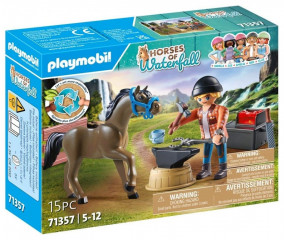 Playmobil Horses of Waterfall 71357 Kovář Ben a kůň Achilles č.1