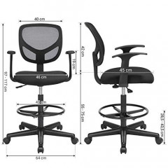 Ergonomická kancelářská židle s výškou sedáku 55-75 cm | černá č.3