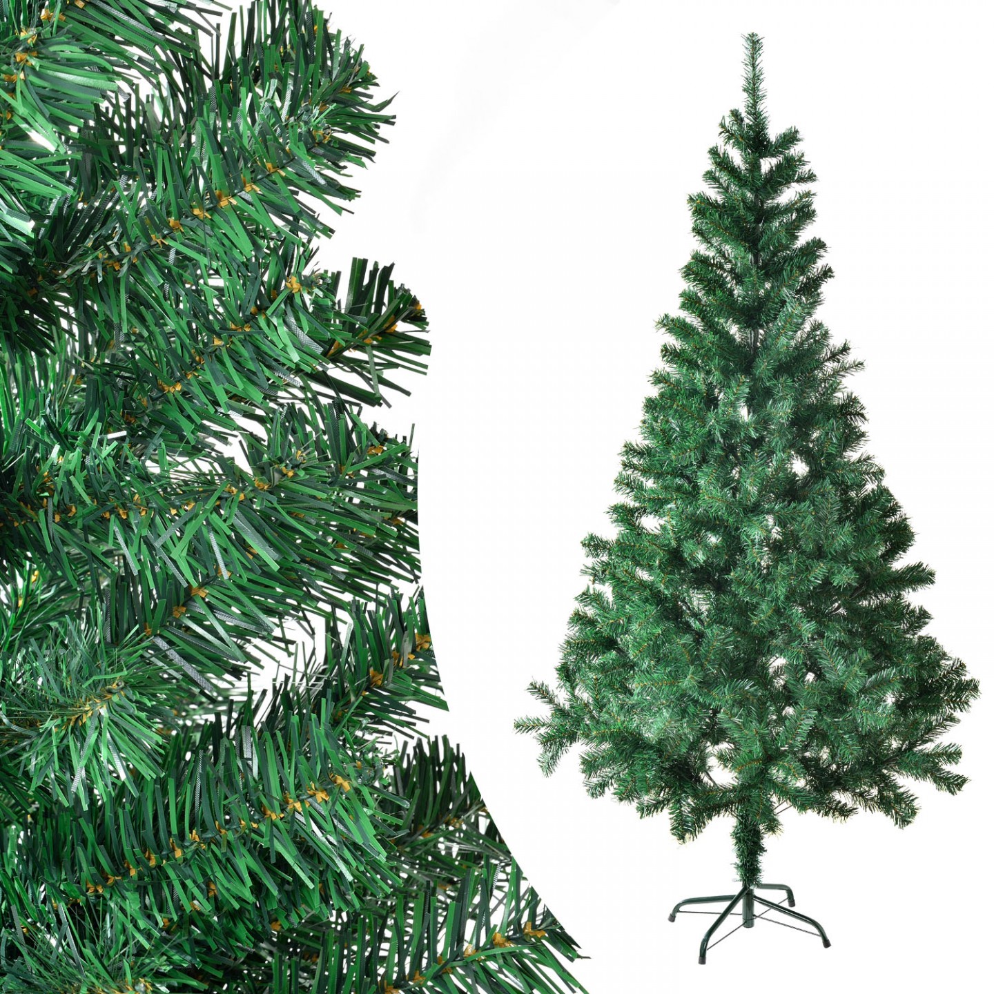 Goleto Umělý vánoční stromek 210 cm zelený