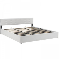 Čalouněná postel Marbella 180 x 200 cm | bílá č.3