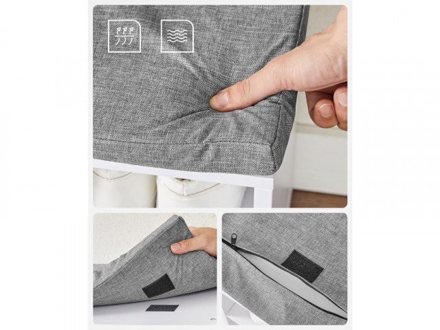 Botník s lavicí 30 x 105 x 48cm | bílý č.3