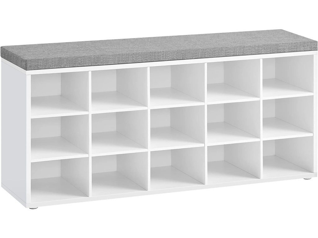 Botník s lavicí 30 x 105 x 48cm | bílý