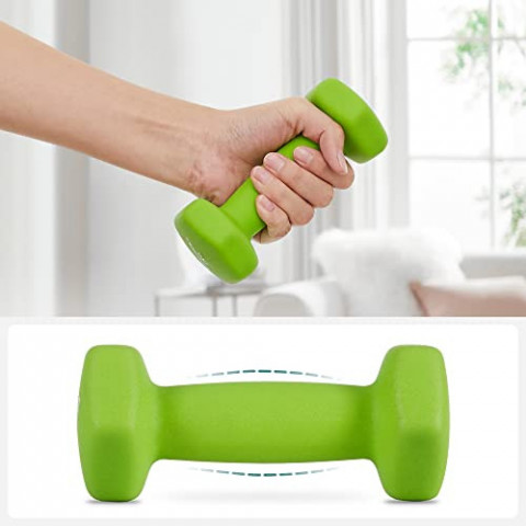 Sada šestihranných činek se stojanem | 2 x 1 kg, 2 x 2 kg, 2 x 3 kg č.2