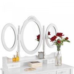 Originální vintage toaletní stolek se zrcadlem Elsa | bílý č.3