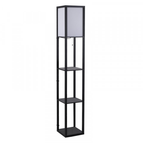 Stojací lampa se 3 policemi | černá č.2