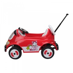 Dětské elektrické auto s vodící tyčí, červené č.2