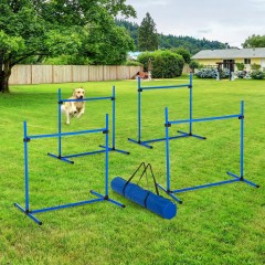 Agility překážky pro psy 95 x 65 x 95 cm| modrá č.2