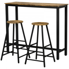 Barový stůl se stoličkami Tod | hnědý č.3