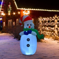 Nafukovací sněhulák s LED osvětlením 120 cm č.2