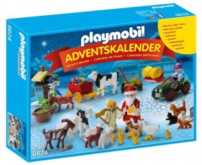 Adventní kalendář Playmobil 6624 Vánoce na farmě