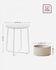 Kulatý odkládací stolek | Ø 45 cm č.3