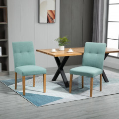 Sada 2 jídelních židlí Ida | zelené č.1