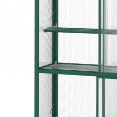 Hliníkový polykarbonátový skleník s posuvnými dveřmi | 100 x 33 x 171 cm č.3