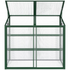 Hliníkový polykarbonátový skleník s posuvnými dveřmi | 100 x 60 x 98 cm č.2