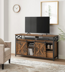 Rustikální TV stolek 40 x 147 x 76 cm | černo-hnědý č.1