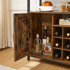 Úložná skříň s přihrádkami na víno 100 x 35 x 81,4 cm | rustikální hnědá č.3