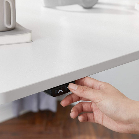 Deska psacího stolu pro elektrický nastavitelný stůl 140 x 70 x 1,8 cm | bílá č.6