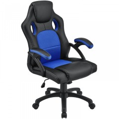 Kancelářská židle Racing design | modro-černá č.1