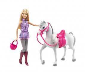 Mattel Barbie s koněm č.1