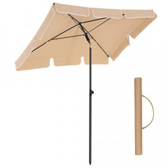 Obdélníkový zahradní slunečník 200 x 125 cm| Taupe č.3