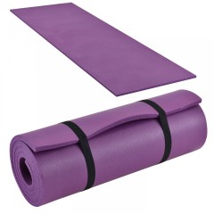 Gymnastická podložka na cvičení 185 x 60 x 1,5 cm, fialová