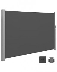 Venkovní boční markýza Songmics na zastínění terasy 160 x 350 cm | tmavě šedá č.1