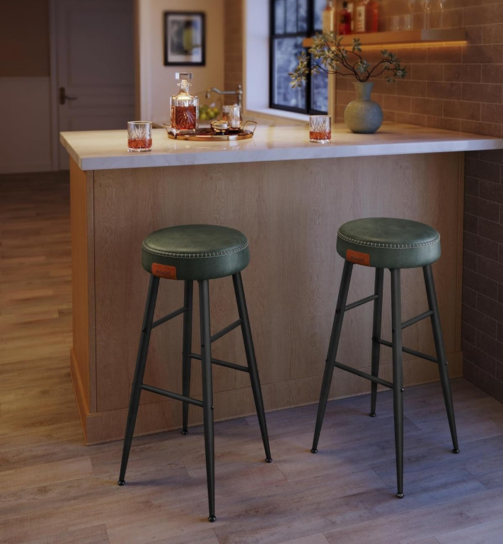 Sada 2 barových stoliček | zelené