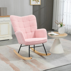 Relaxační houpací křeslo 71 x 92 x 101 cm | růžové