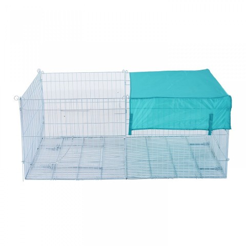 Kovový výběh pro králíky, morčata a jiné hlodavce 144 x 112 x 60 cm č.2