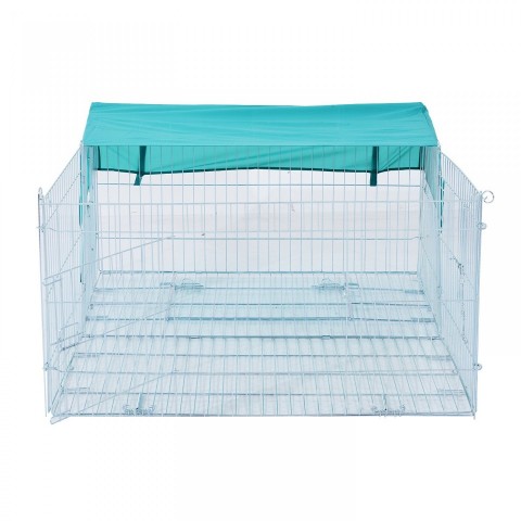 Kovový výběh pro králíky, morčata a jiné hlodavce 144 x 112 x 60 cm č.4