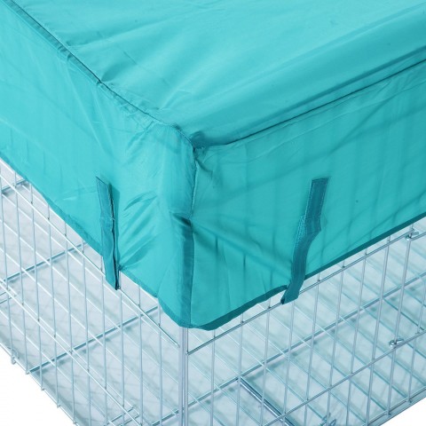 Kovový výběh pro králíky, morčata a jiné hlodavce 144 x 112 x 60 cm č.6