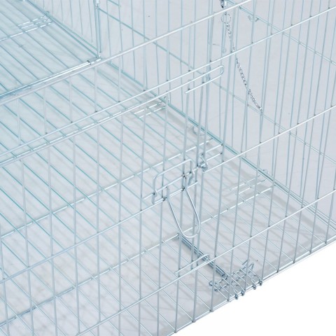Kovový výběh pro králíky, morčata a jiné hlodavce 144 x 112 x 60 cm č.7