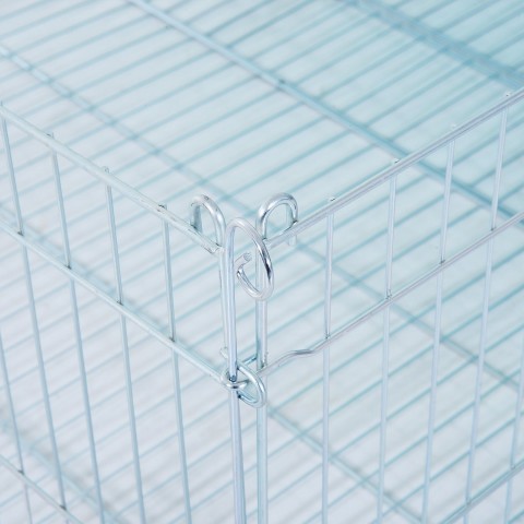 Kovový výběh pro králíky, morčata a jiné hlodavce 144 x 112 x 60 cm č.8