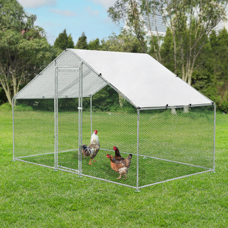 Venkovní výběh pro drůbež se stínicí střechou | 300 x 200 x 200 cm