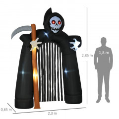 Nafukovací halloweenský oblouk s LED světly | 2,85 m č.3